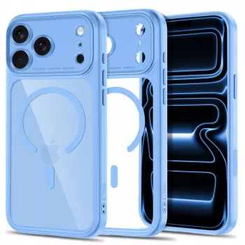 TECH-PROTECT MAGPEAK MAGSAFE CC IPHONE 17 PRO / 18 PRO AZUL CLARO/TRANSPARENTE
