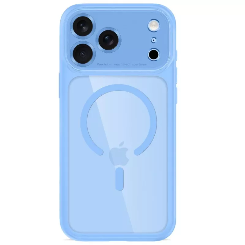 TECH-PROTECT MAGPEAK MAGSAFE CC IPHONE 17 PRO / 18 PRO AZUL CLARO/TRANSPARENTE