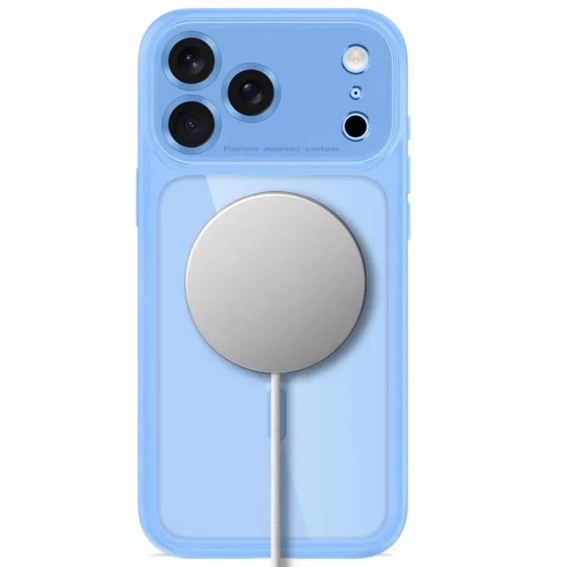 TECH-PROTECT MAGPEAK MAGSAFE CC IPHONE 17 PRO / 18 PRO AZUL CLARO/TRANSPARENTE