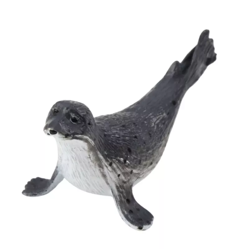 LEAN TOYS Set de mini figuras animales marinos mamíferos orca foto delfín 6-8cm 6uds