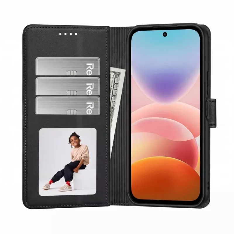 Tech-Protect Funda cartera para Xiaomi Redmi 17 4G / 5G negro