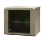 EMITER EM/AS6409X Armario de red de pared 9U 600x450x500 mm con puerta de cristal templado