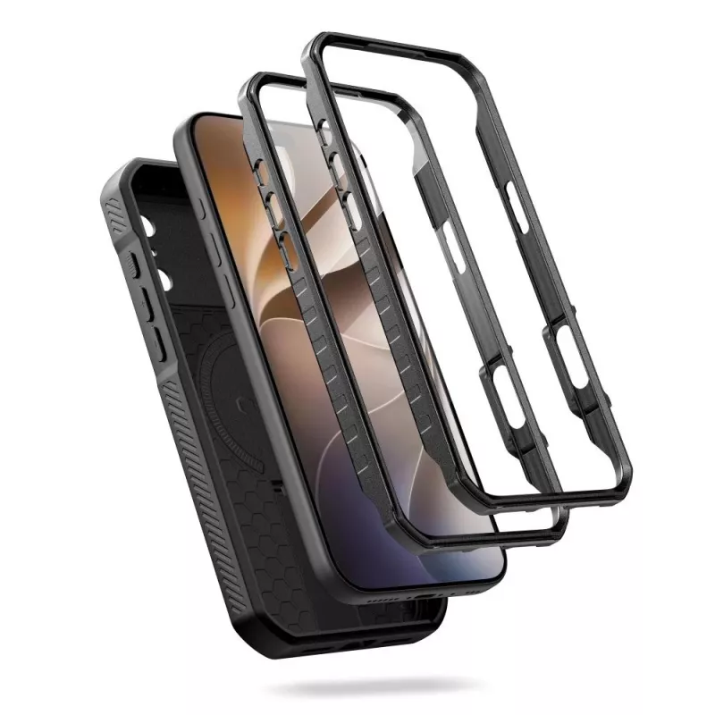 TECH-PROTECT KEVLAR MAGSAFE 2-SET IPHONE 17 PRO / 18 PRO NEGRO