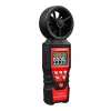 HABOTEST HT625B anemómetro digital con USB, medidor de velocidad del viento/temperatura/volumen de aire, LCD retroiluminada, sensor de hélice externo