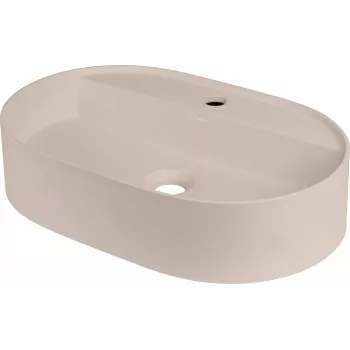 DEANTE lavabo de sobreponer de granito con espacio para un grifo - ovalado