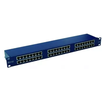 EMITERNET PATCH PANEL 19, 48XRJ45 STP CAT.6 (1U) CON BANDEJA, AZUL