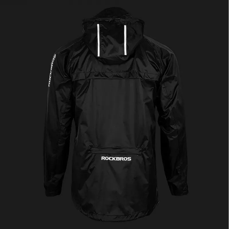 Rockbros YPY013BK2XL chaqueta de lluvia transpirable cortavientos XXL – negra