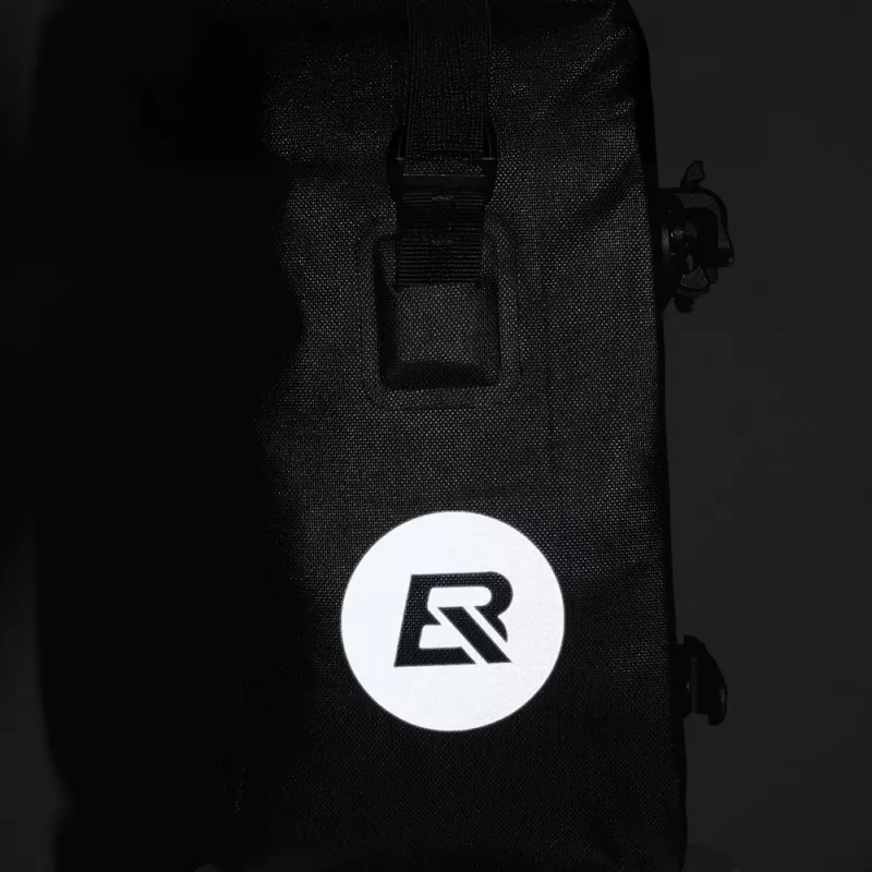 Rockbros AS-003-1BK Bolsa de bicicleta impermeable con correa de hombro montaje delantero/trasero 10-14 l - negra