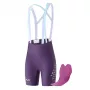 Rockbros YDDK017-1 TVI Culotte de ciclismo con tirantes y badana para mujer L – lila