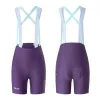Rockbros YDDK017-1 TVI Culotte de ciclismo con tirantes y badana para mujer L – lila