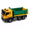 LEAN TOYS Camión de obra volquete con puerta trasera abatible, luces y sonidos 1:14