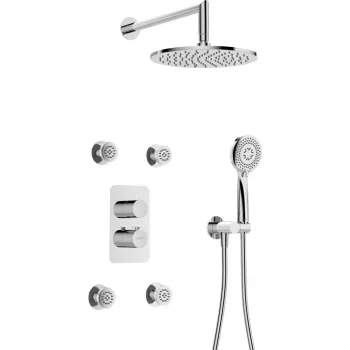 DEANTE Set de ducha termostático empotrado con sistema BOX - con cabezal de ducha