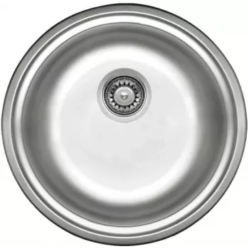 DEANTE ZHC 0803 Fregadero de acero inoxidable 1 cubeta con escurridor, acero inoxidable satinado, encimera