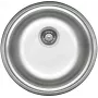 DEANTE ZHC 0803 Fregadero de acero inoxidable 1 cubeta con escurridor, acero inoxidable satinado, encimera
