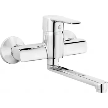 DEANTE Arnika Grifo monomando de lavabo de pared BFC 050M Cromo