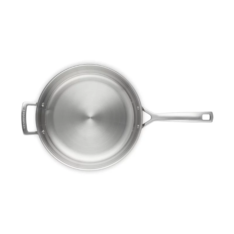 LE CREUSET Sartén de acero inoxidable de 3 capas sin recubrimiento Ø28cm