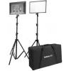 Nanlite LUMIPAD 25 2KIT kit de paneles LED bi-color con soportes y bolsa