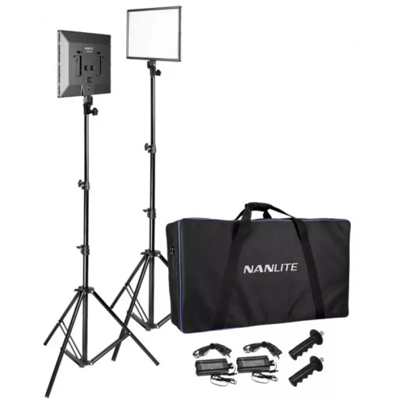 Nanlite LUMIPAD 25 2KIT kit de paneles LED bi-color con soportes y bolsa