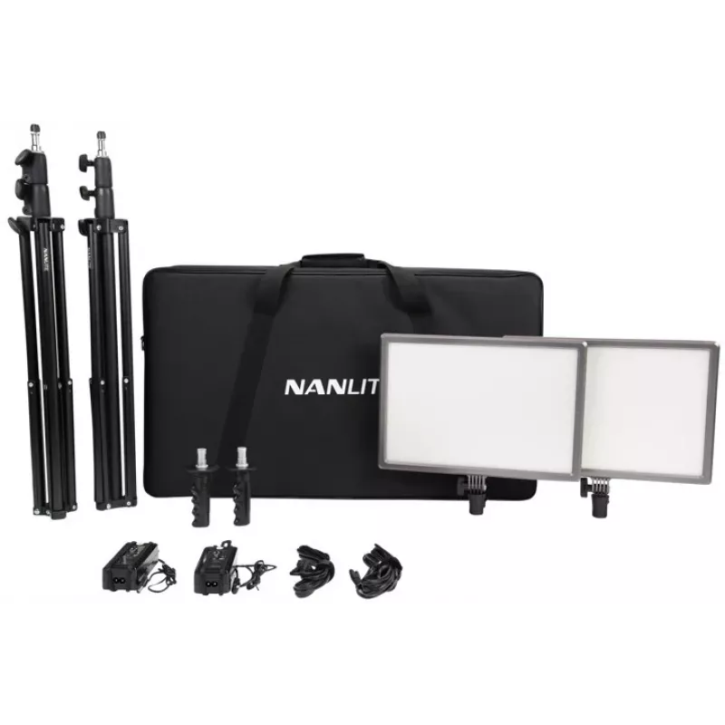 Nanlite LUMIPAD 25 2KIT kit de paneles LED bi-color con soportes y bolsa