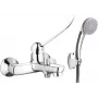 DEANTE Grifo de bañera con set de ducha Clinic palanca
