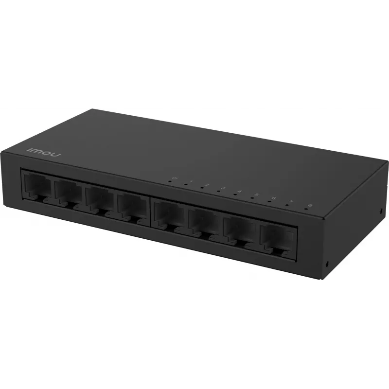 IMOU SF108 switch de escritorio Fast Ethernet no gestionado de 8 puertos, carcasa de metal, 10/100 Mbps, Plug and Play
