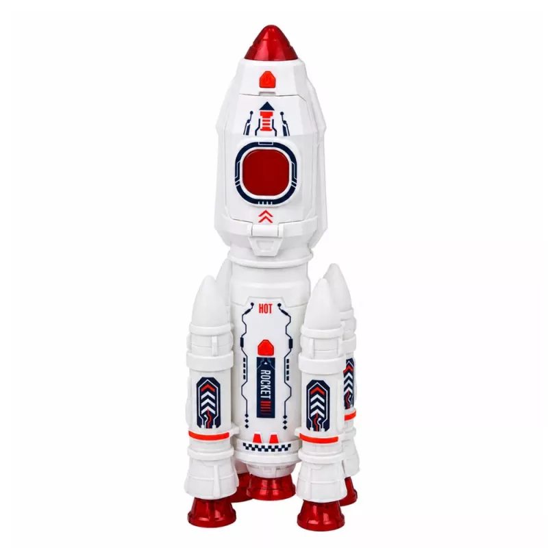 LEAN TOYS Set espacial Cohete Shuttle Astronautas Módulo Luces Sonidos