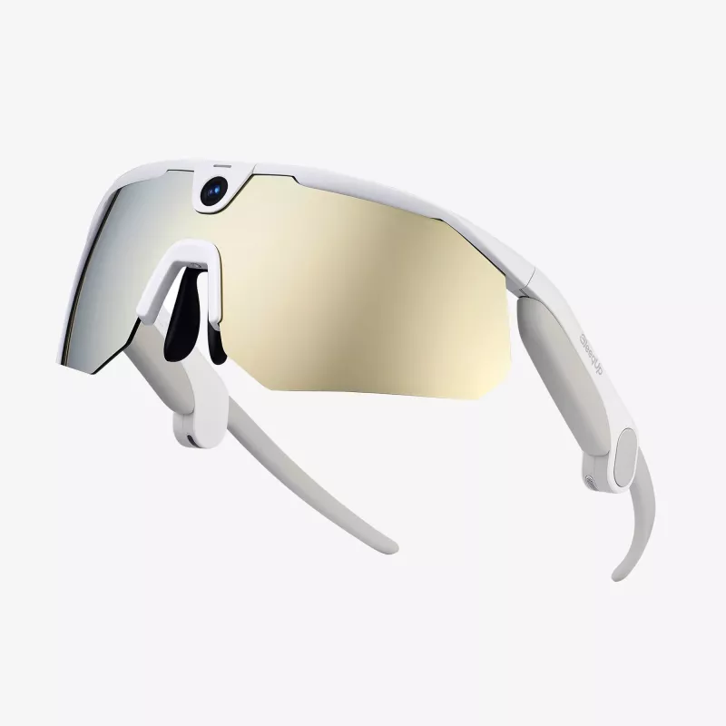 BleeqUp Ranger Gafas con cámara deportiva AI blancas
