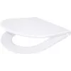 DEANTE CGN_6SOZ Asiento de inodoro slim con Soft-Close y Quick-Release, forma D, blanco