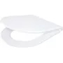 DEANTE CGN_6SOZ Asiento de inodoro slim con Soft-Close y Quick-Release, forma D, blanco