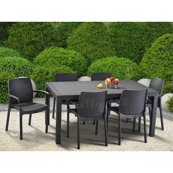 KETER Mesa de jardín Melody gris