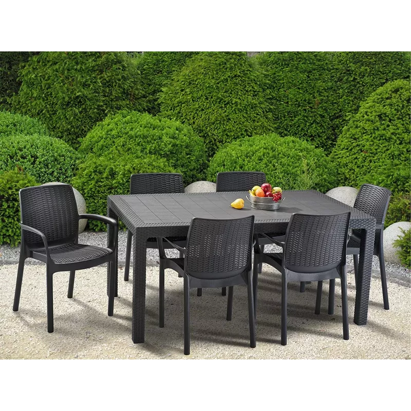 KETER Mesa de jardín Melody gris