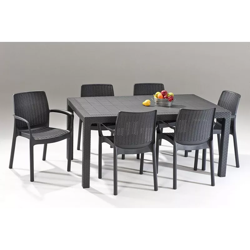 KETER Mesa de jardín Melody gris