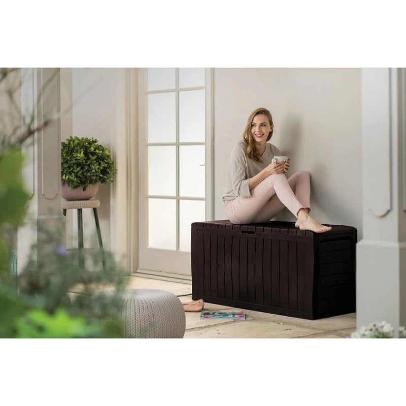 KETER Marvel Plus caja de almacenamiento 270L marrón