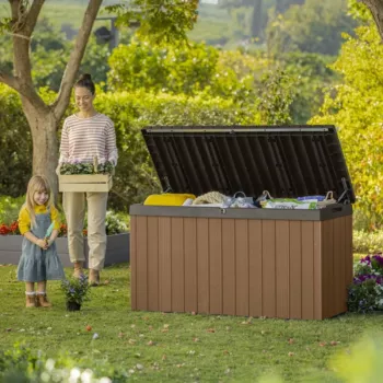 KETER caja de almacenamiento Darwin 570L marrón