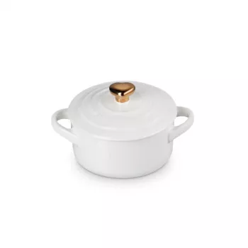 LE CREUSET mini cocotte molde de gres Ø10cm blanco
