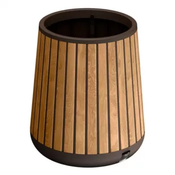 KETER maceta Deco Conic Planter marrón veneciano