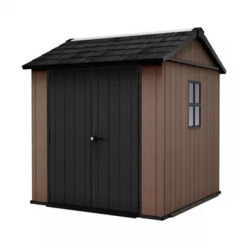 KETER caseta de jardín Newton Plus 7x7.5 marrón