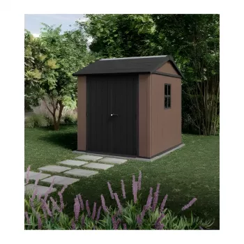 KETER caseta de jardín Newton Plus 7x7.5 marrón