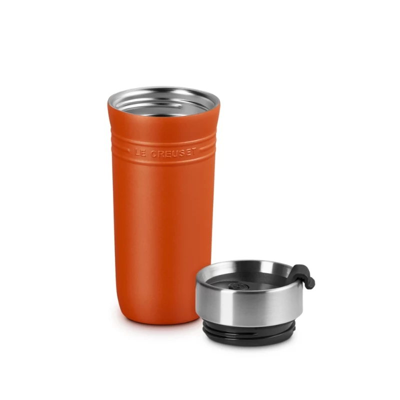LE CREUSET vaso térmico ON THE GO 350 ml naranja