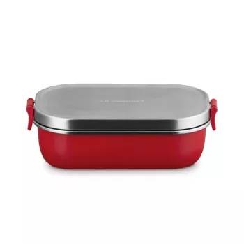 LE CREUSET fiambrera ON THE GO 900 ml rojo