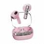 DELTACO Streetz T150-PNK auriculares in-ear True Wireless, Bluetooth 5.3, rosa transparente