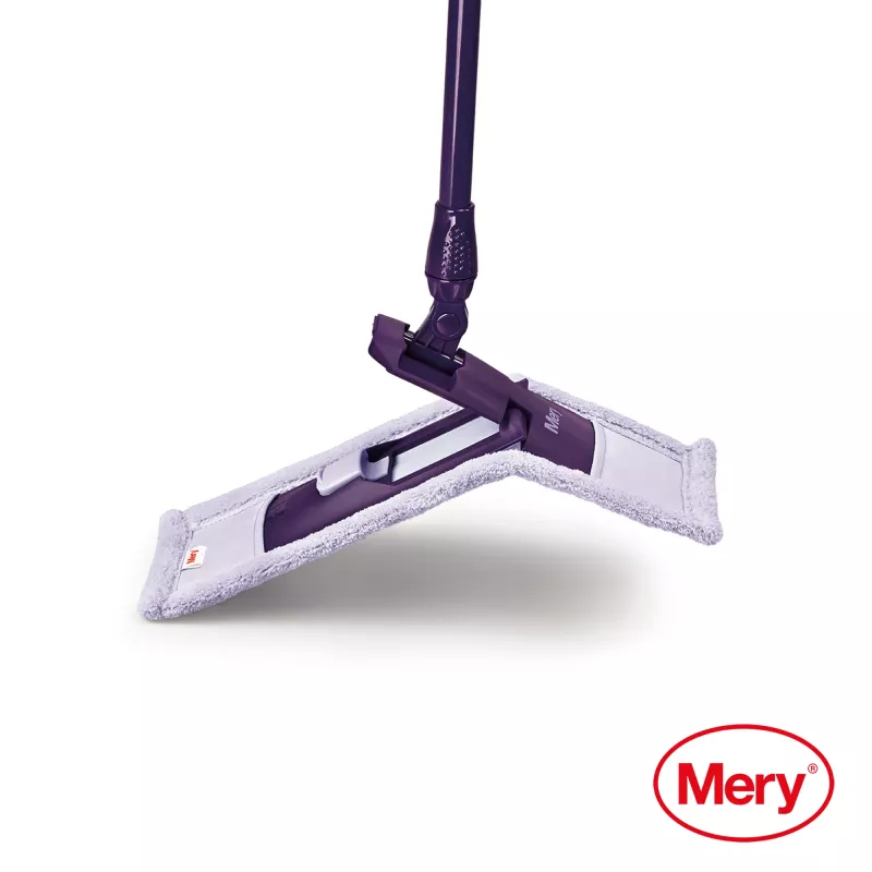 MERY mopa de microfibra 45 cm con mango de metal 140 cm
