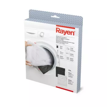 RAYEN Set de bolsas de lavado 2 piezas 50x40cm negro/blanco