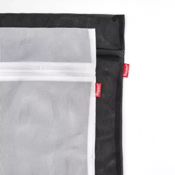 RAYEN Set de bolsas de lavado 2 piezas 50x40cm negro/blanco