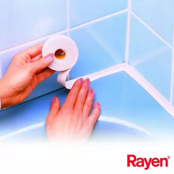 RAYEN Cinta adhesiva impermeable para baño 3m x 3cm
