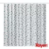 RAYEN Cortina de ducha 180x200cm blanco/azul, poliéster