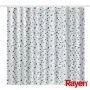 RAYEN Cortina de ducha 180x200cm blanco/azul, poliéster