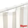RAYEN Cortina de ducha 180x200cm blanco/beige, PEVA