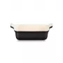 Le Creuset Fuente rectangular Heritage gres 19x14cm / 1,1L negro