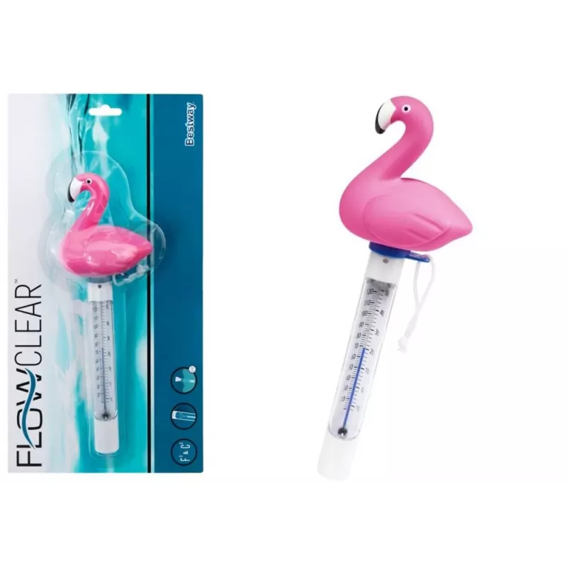 Bestway Flowclear termómetro flotante para piscina con forma de flamenco 9770